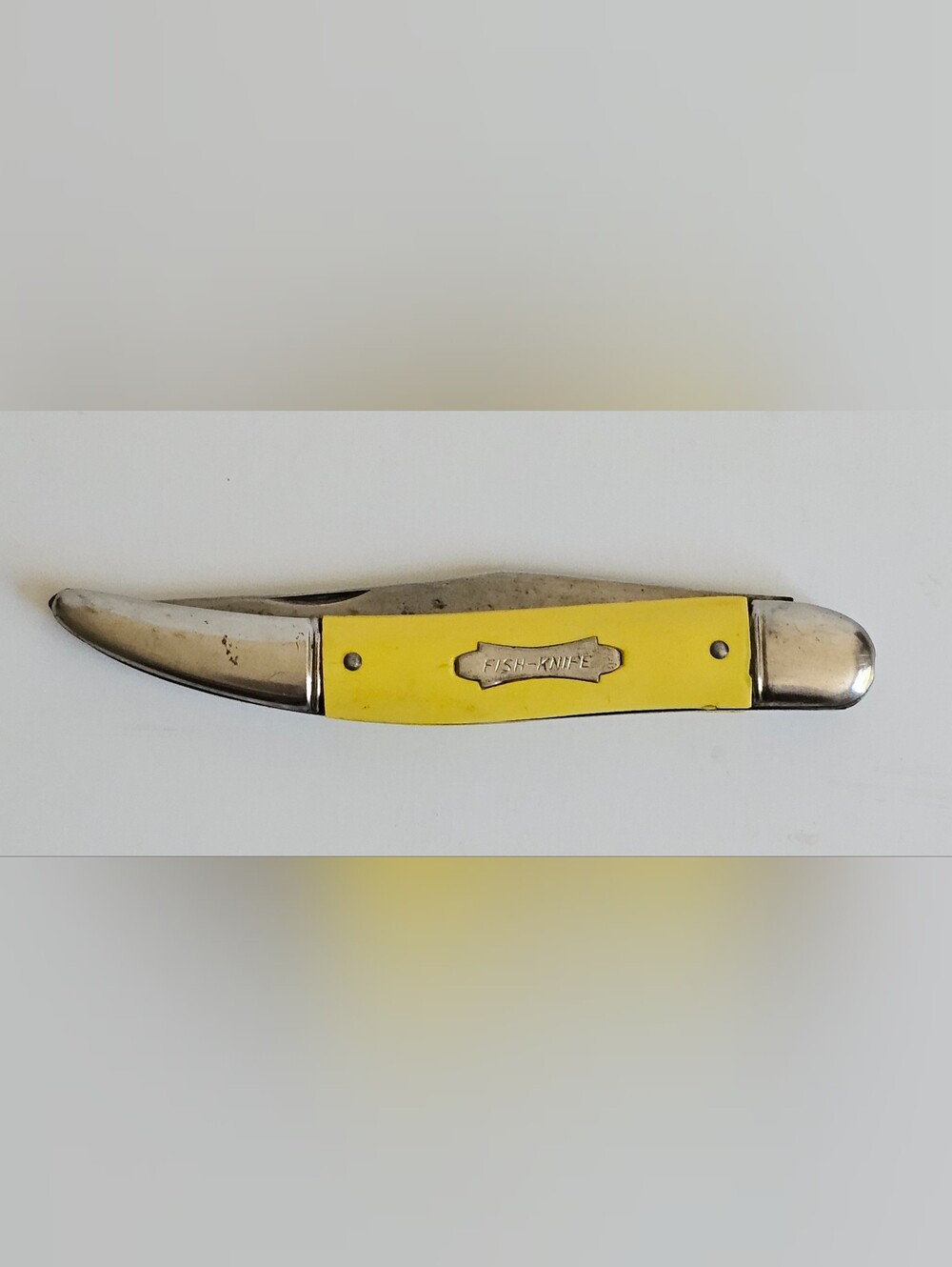 Vintage 1950's Yellow-Handle Pocket Fish-knife 9"